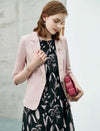 Blush Pink Three-Quarter Sleeve Blazer