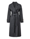 Wool-Blend Belted Coat