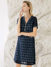 V-Neck Lace Short Sleeve Dress