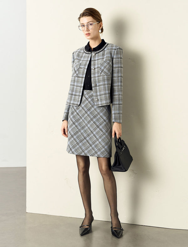 Embellished Collar Button-Down Shirt