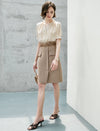 Belted Midi Skirt