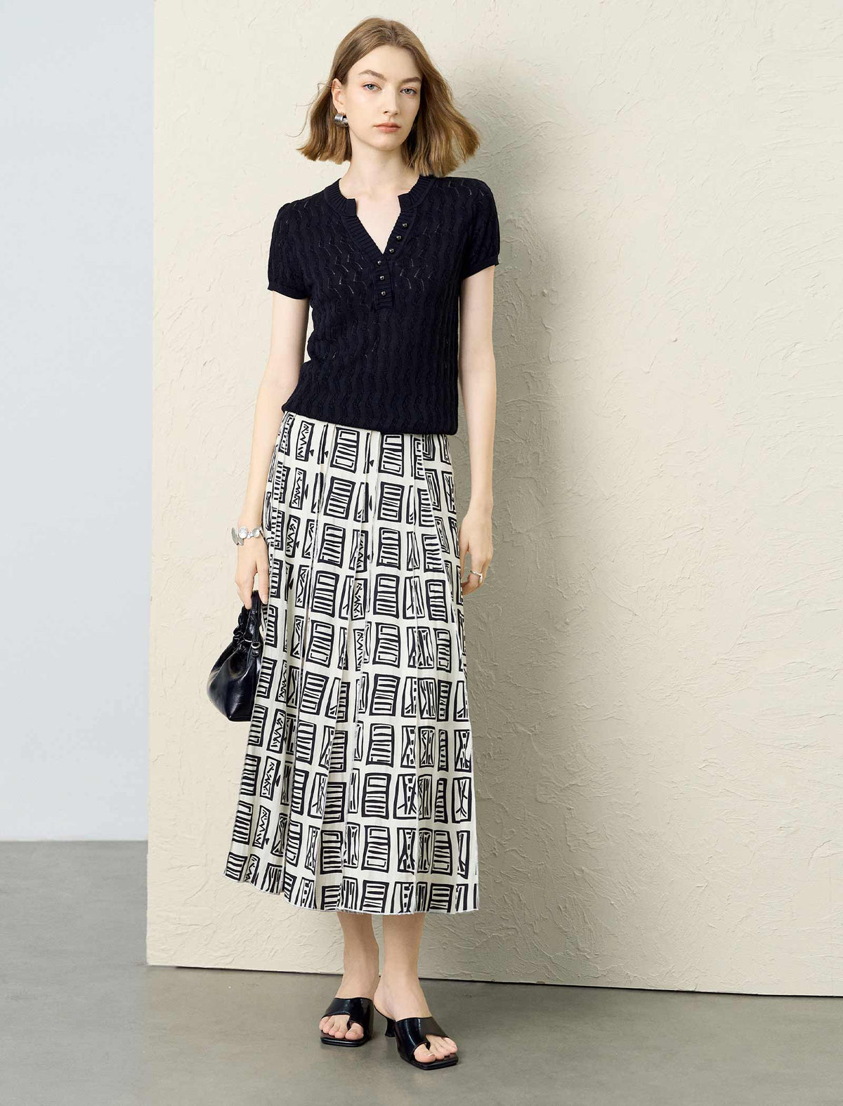Effortless Tencel A-Line Skirt