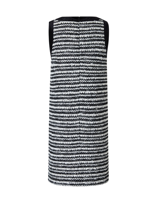 Wool Round Neck Sleeveless Midi Dress