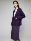 Wool And Mulberry Silk Blend V-Neck Relaxed Button Cardigan