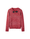 Toggle Collar Textured Knit Sweater