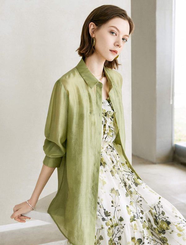 Tencel Lightweight Button Up Shirt