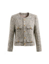 Wool Blend Pocket Cropped Jacket