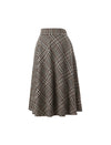 Classic Plaid Fitted Skirt