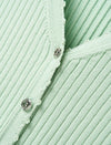 Ribbed Knit V-Neck Cardigan