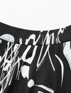 Abstract Print Midi Skirt