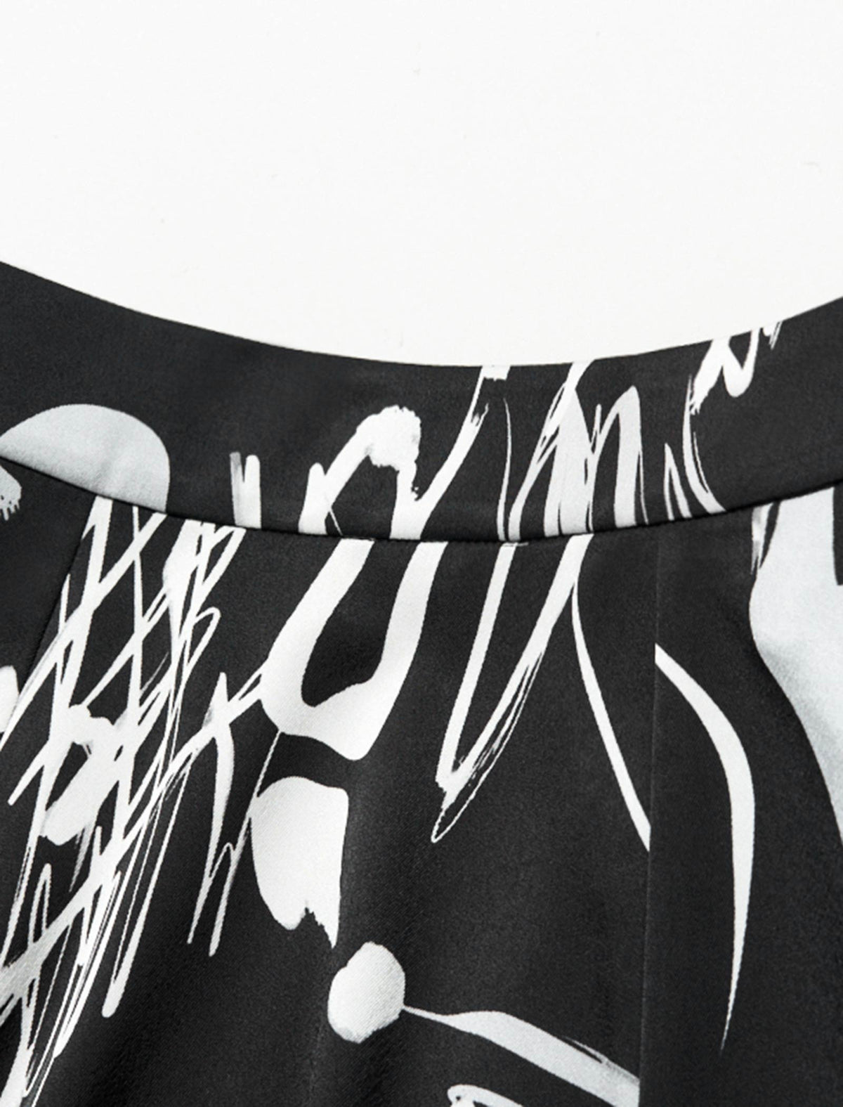 Abstract Print Midi Skirt