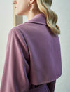 Collared Belted Relaxed Straight-Fit Trench Coat