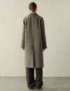 Coffee Wool-Blend Overcoat