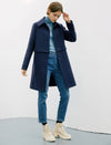 Wool Blend Relaxed Coat