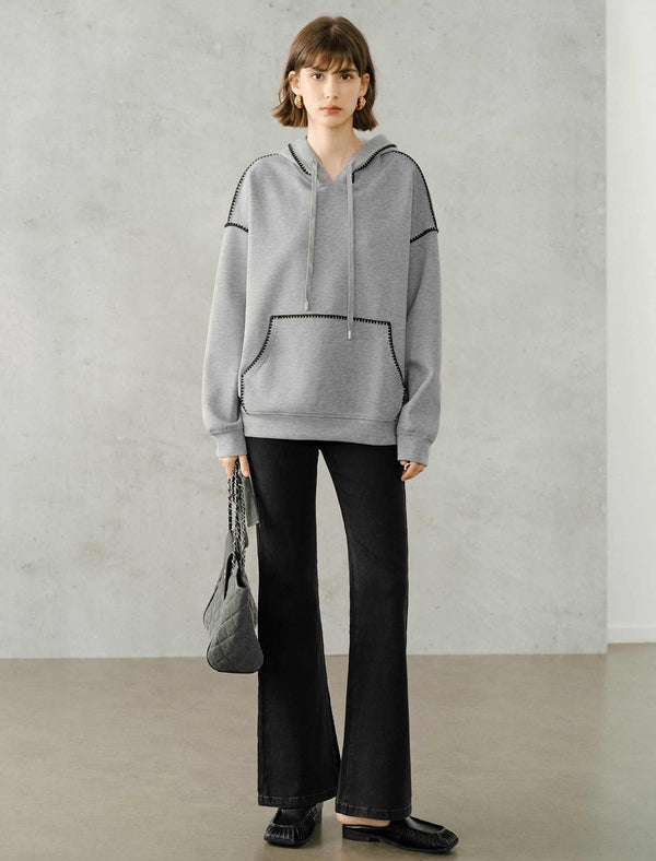 Contrast Stitch Hoodie