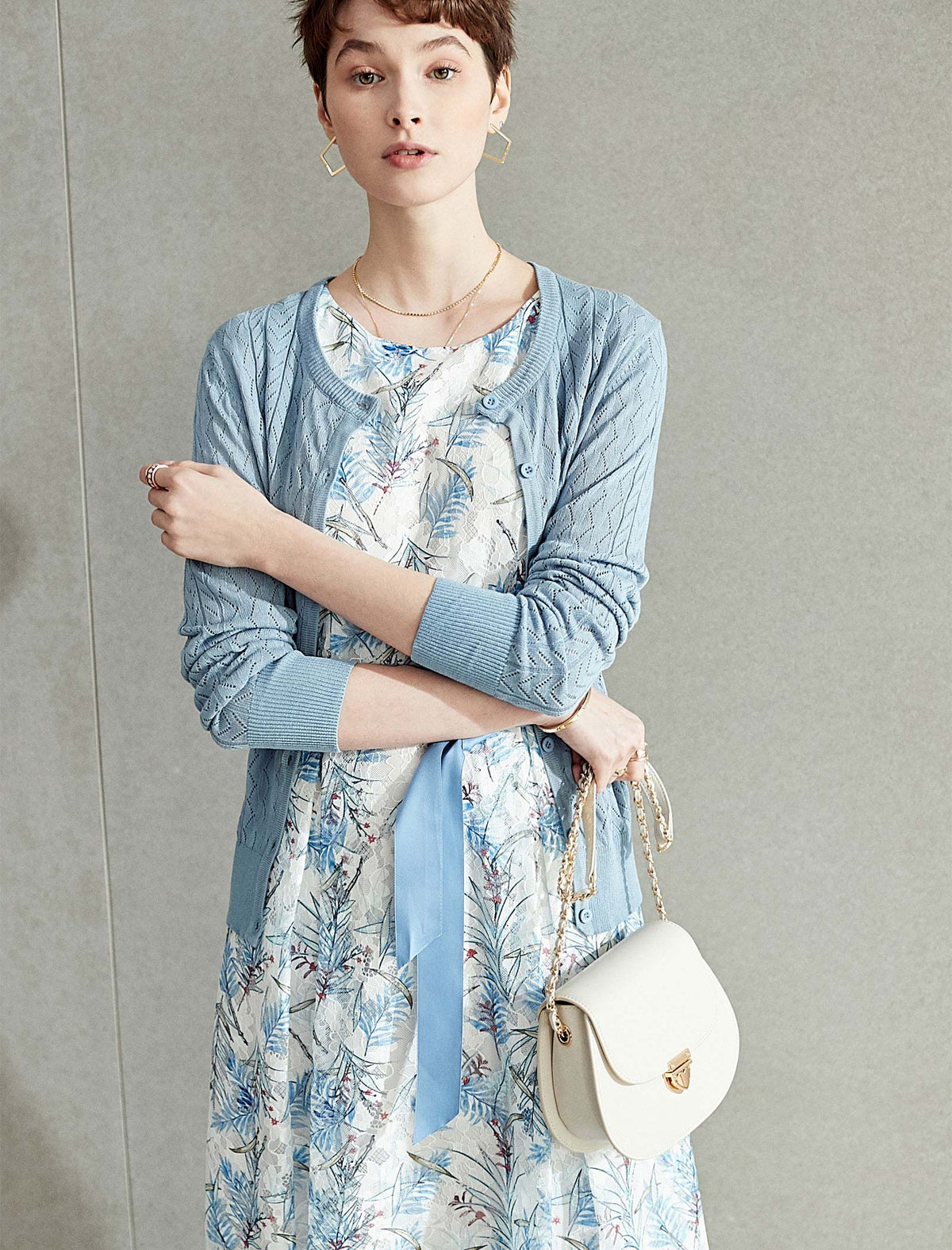 Floral Lace Sleeveless Midi Dress