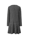 Tweed Plaid Bow Detail Dress