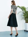 Minimal Pleated A-Line Skirt