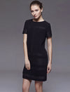 Color-Block Short Sleeve Dress