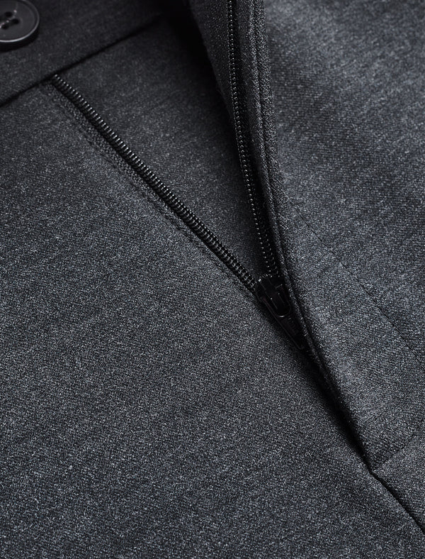 High-Waisted Tapered Dress Pants