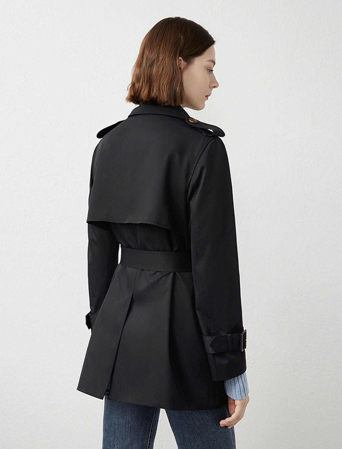 Classic Double-Breasted Trench Coat