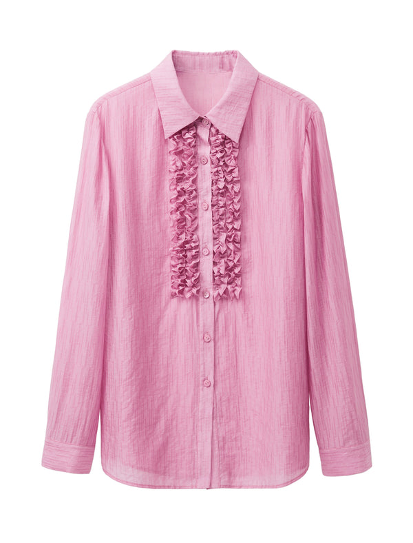 Tencel Casual Loose Turn-Down Collar Shirt