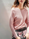 Textured Knit Dolman Sleeve Sweater