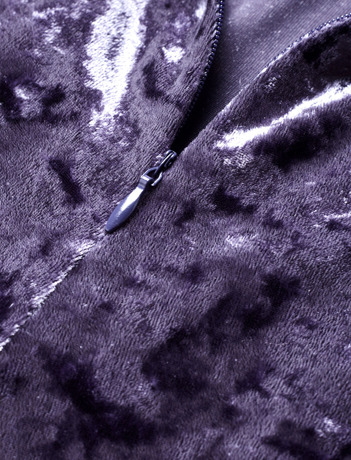 Purple Crushed Velvet Maxi Skirt