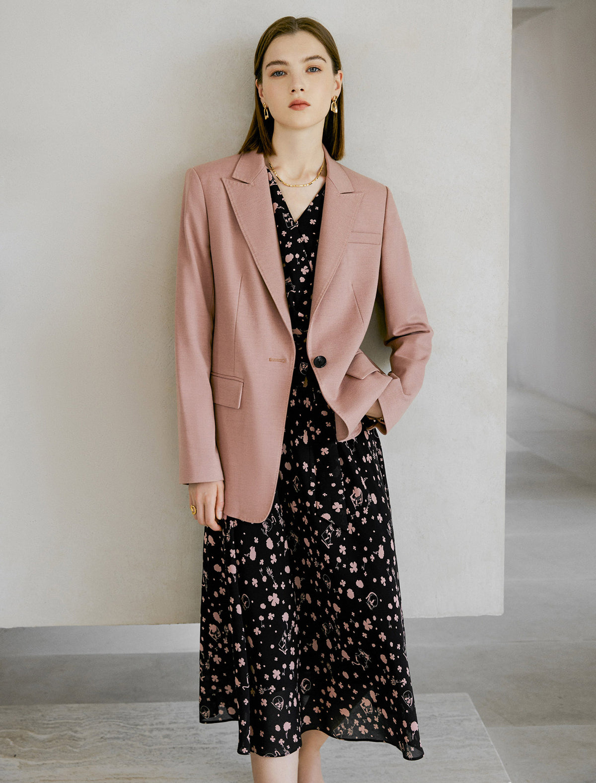 Brandy Rose Single Button Tailored Blazer