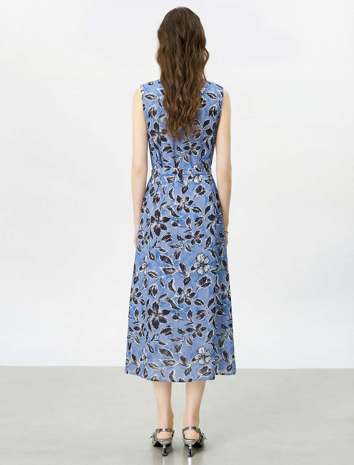 Sorrento Bloom Sleeveless Midi Dress