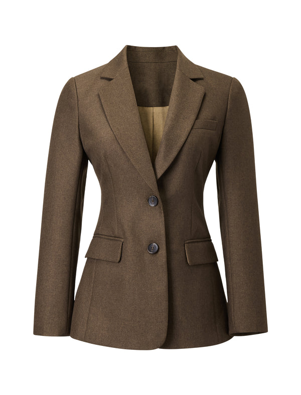 Coffee Classic Suit Jacket