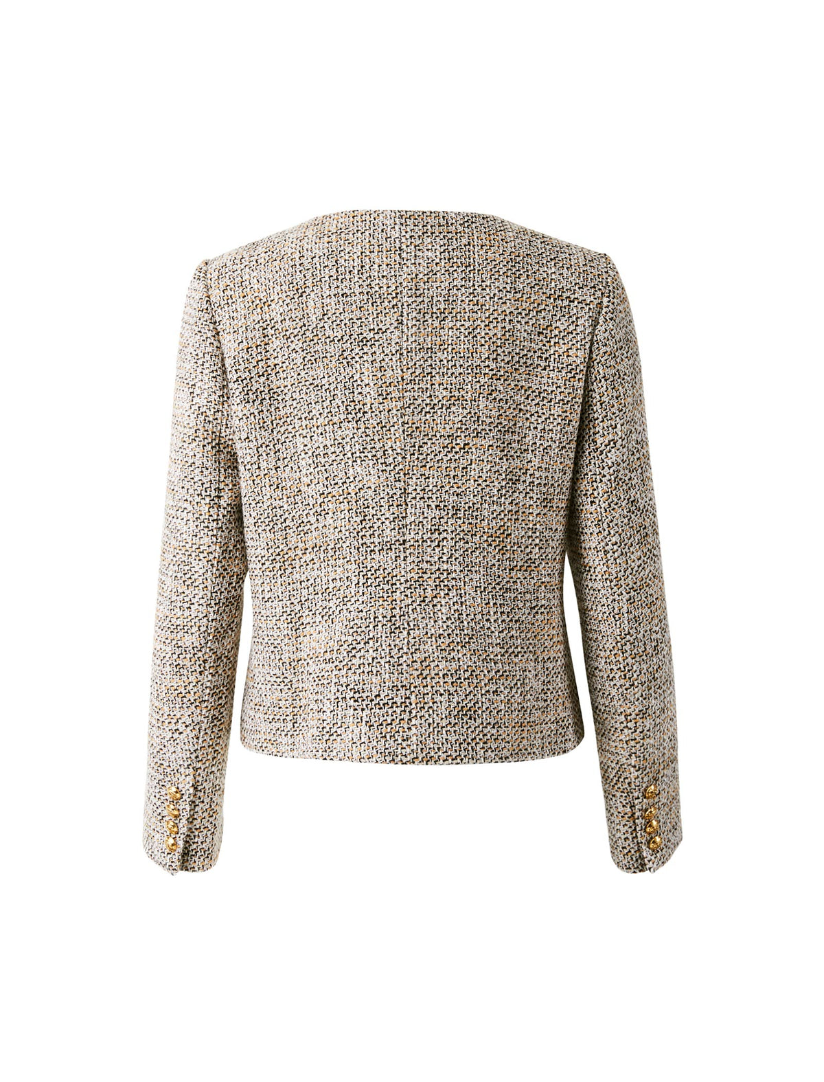 Wool Blend Pocket Cropped Jacket