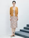 Vintage Button-Front Short Knit Cardigan