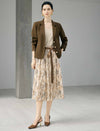 Double Breasted Notched Lapel Tailored Blazer