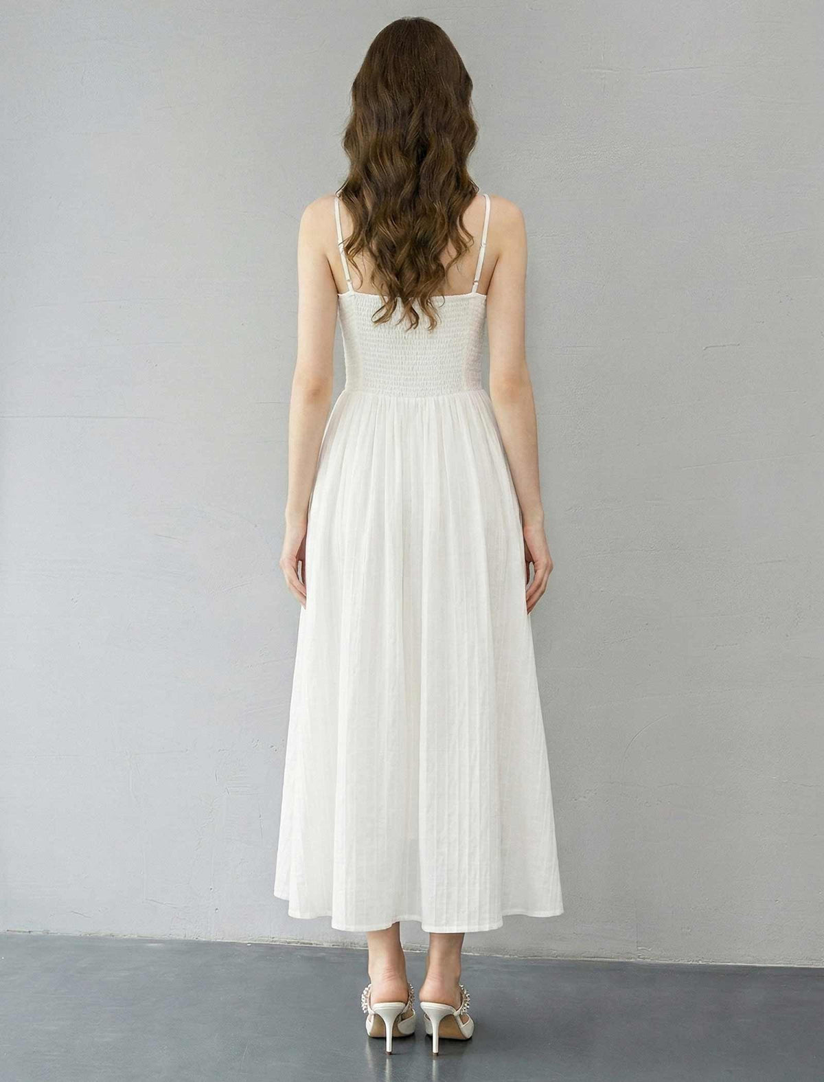 Smocked Cotton Cami Sundress
