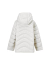 Wave-Quilted Hooded Drawstring Cropped Puffer Jacket