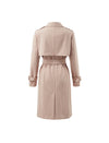 Collared Double-Breasted Belted Relaxed Trench Coat