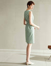 Sleeveless Striped Sheath Dress