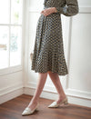 Floral Print V-Neck Long Sleeve Dress
