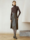 Wool Blend Turtleneck Top