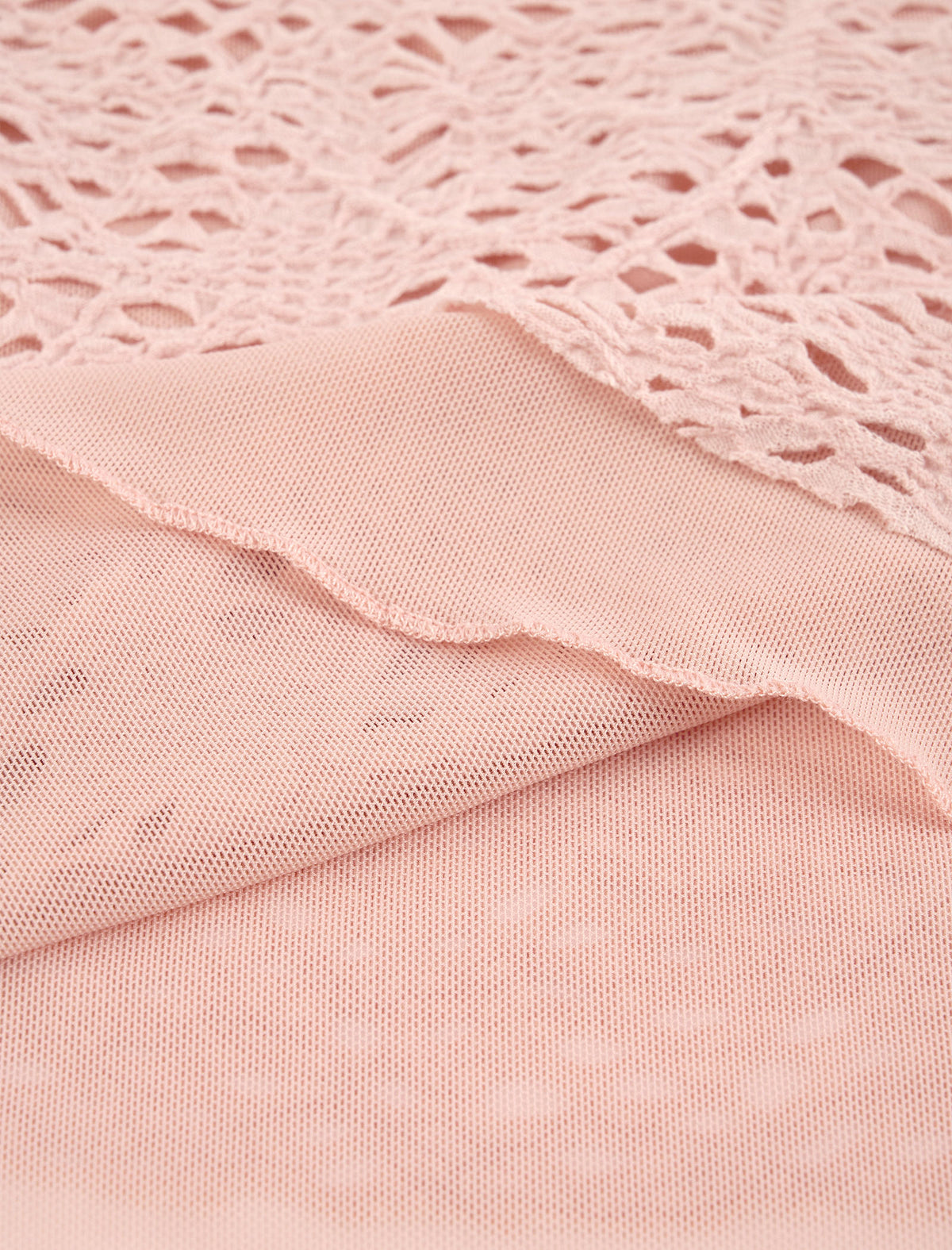 Pink Lace Long Sleeve Top