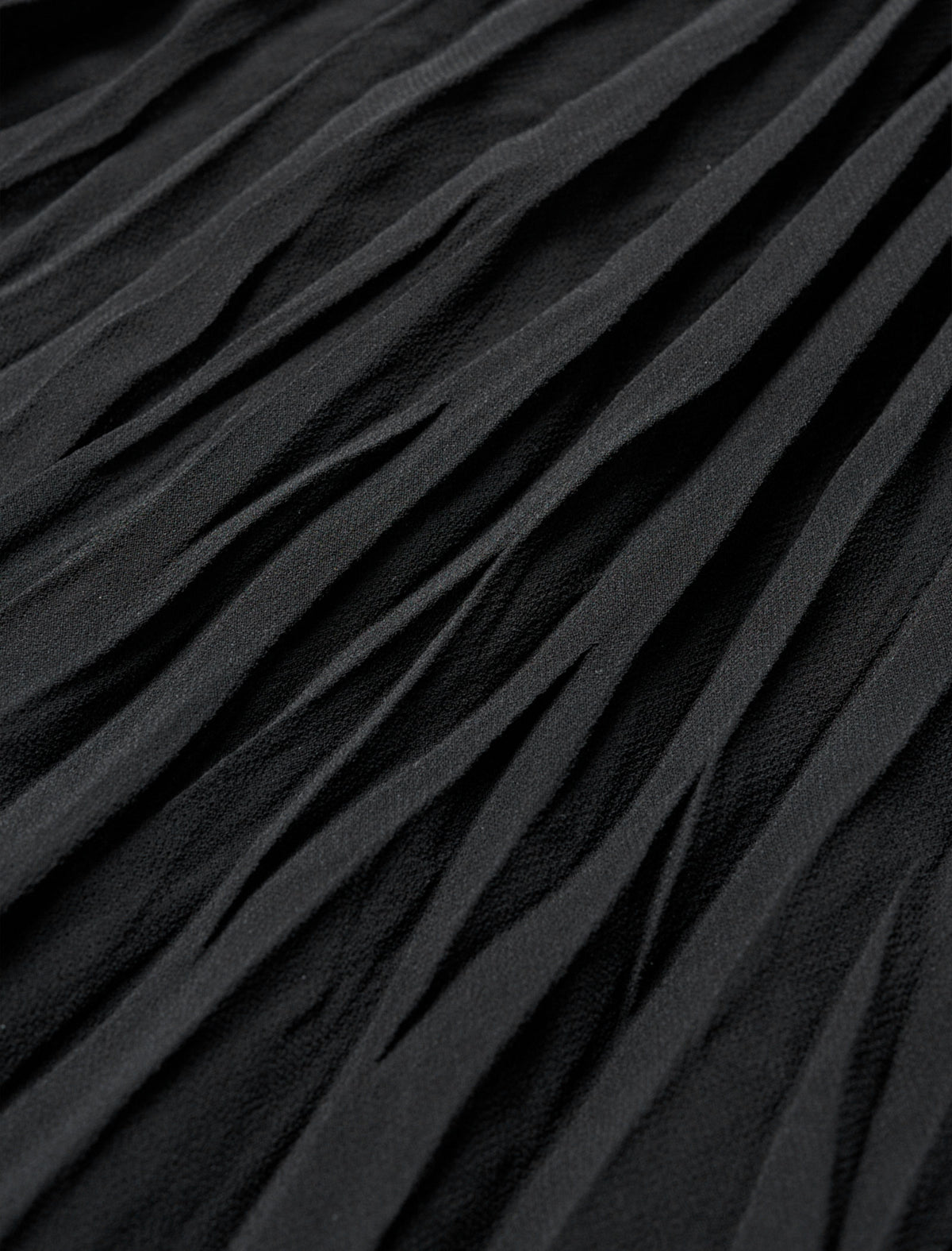 High-Waist Sheer Pleated Midi Skirt