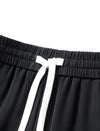 Side-Stripe Drawstring Straight Leg Pants