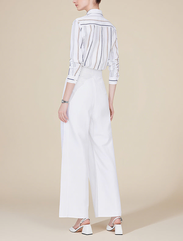 Striped Button-Down Shirt