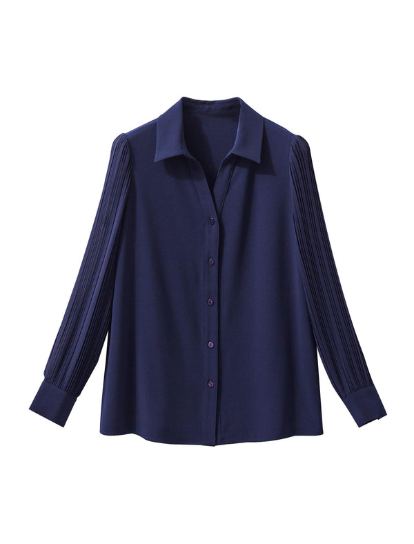 Lantern Sleeve Casual European Long-Sleeve Blouse