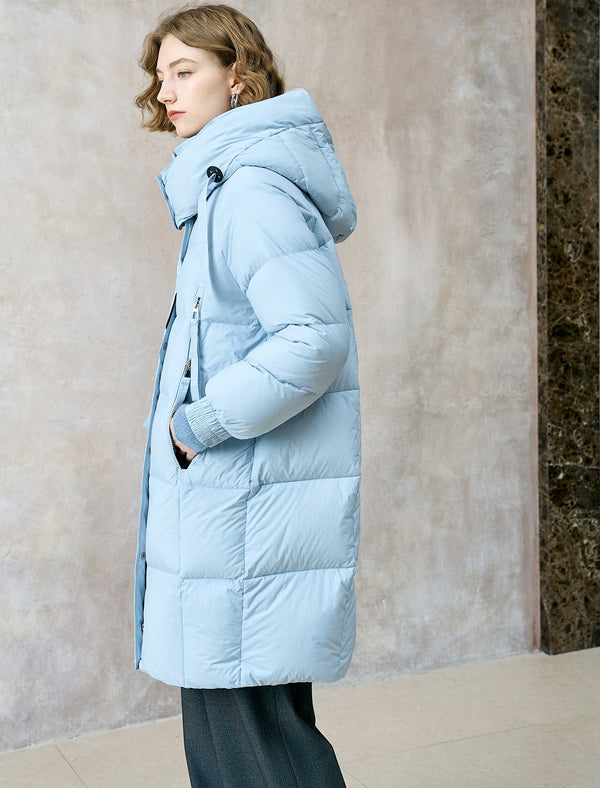 Hooded Long Down Jacket