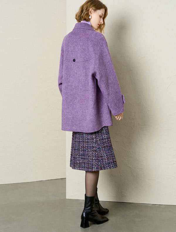 Wool-Alpaca Blend Double-Breasted Coat