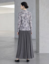 Ruched Waist Gathered A Line Maxi Skirt