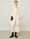 100% Alpaca Oversized Classic Collar Wool Coat