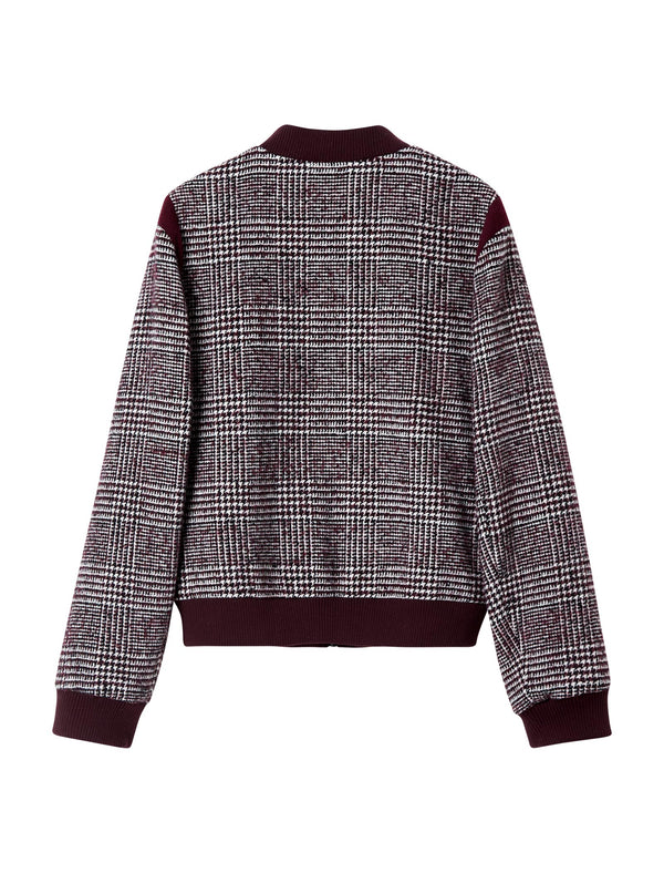 Plaid Bomber Jacket